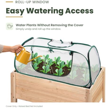 2-Pack Garden Bed Cover, Greenhouse, Plastic Hot House - Image 2