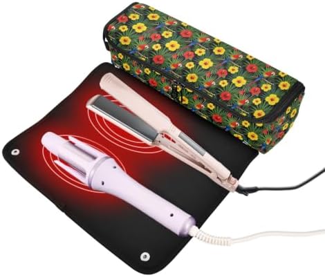 Yuiboo Hair Straightener Travel Bag with Heat Resistant Mat - Image 2