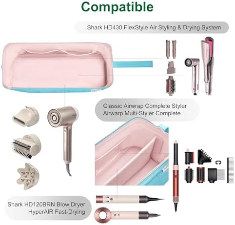 KarSyon Dyson Airwrap Travel Case for Hair Dryer Shark Flex Style - Image 6