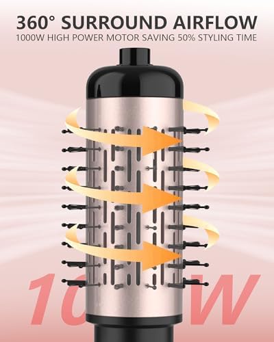 ANWA Rotating Hair Dryer Brush Spinning, 4-in-1 Hot Air Brush Styler - Image 2