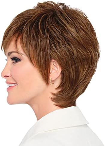 Raquel Welch Fierce And Focused Hand Tied Short Bob Wig by Hairuwear, Average Size Cap, RL12/16 Honey Toast - Image 4