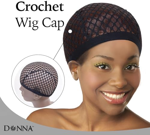 DONNA Crochet Wig Cap With Large Hole and Combs - Hair Accessories and Hair Bonnet for Sleeping, 1PC XL SIZE - Image 5