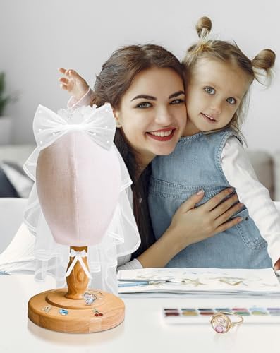 CHADWICK Kids Mannequin Head Stand, Non-Pinnable, 18.11-Inch Beige - Image 6