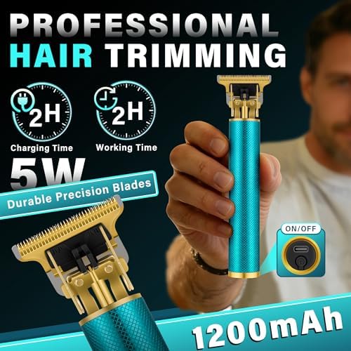 Hair Clippers for Men with LED Display, 4-Piece Cordless Grooming Kit with Beard Trimmer, Foil Shaver & Nose Trimmer, Rechargeable Hair Cutting Set for Home Barber, Men's Personal Care Kit & Gift - Image 4