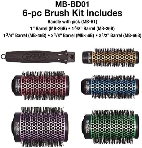 Olivia Garden MultiBrush - Non-Electrical Detachable Thermal Brush with Ceramic Barrel - Image 2