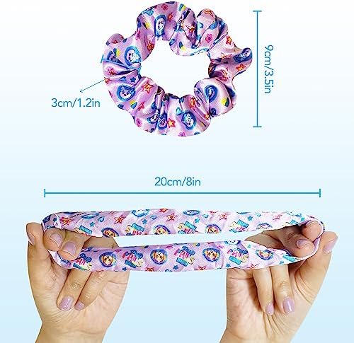 Luv Her Paw Patrol Hair Accessories Set - 9 inch Detangling Brush, 4 Scrunchies & Hair Ties for Girls - Image 5