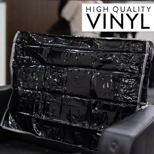 Betty Dain Salon Chair Cover, Round, Durable Vinyl, Black - Image 4