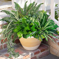 Artificial Green Plants Faux Greenery for Winter Outdoor Porch Planters by KAFDY