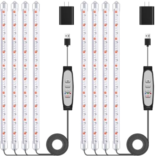 16'' 4 Bars Grow Light Strips for Indoor Shelves Plants Growing. by SDOVUERC