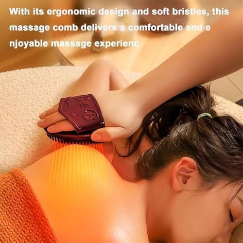 2 Pcs Meridian Brush Massage Brush, Beauty Salon Professional Custom Meridian Brush, Acupressure Meridian Brush, Meridian Scalp Massage Brush, Full Body Relaxation Comb - Image 4