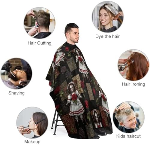 Women Barber Hairdressing Cape Adjustable Salon Cape Apron for Makeup Artist Beautician - Image 3
