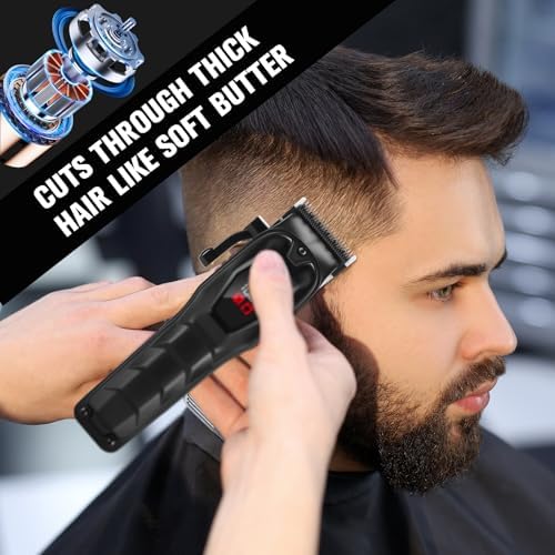 Hair Clippers for Men Professional Hair Trimmer Powerful Beard Trimmer Hair Cutting Grooming Tool - Image 3