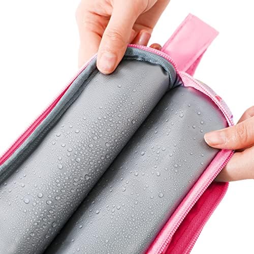 Kids Toiletry Bag for Girls, Travel Toiletry Bag for Little Young Girls Cosmetic Bag Makeup Bag Waterproof Hanging Wash Bag Toddler Toiletries, Unicorn Pink - Image 5