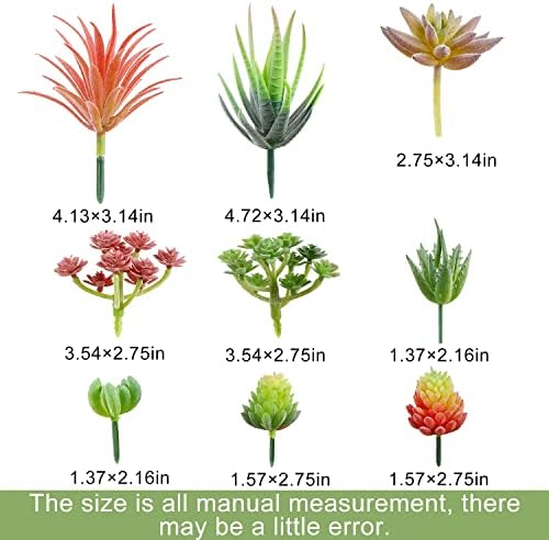 FOIMAS 18pcs Mini Artificial Succulent Plant,Flocked Faux Succulent for Floral Wall Garden Arrangement Home Office Decor,Unpotted - Image 6