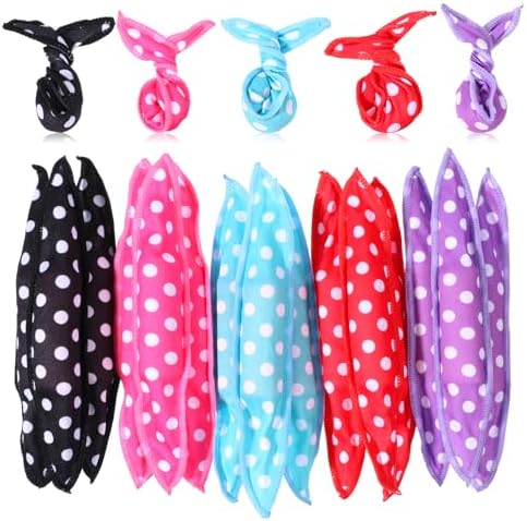 15 Pcs Hair Curler Rollers Soft Satin Sponge Rollers DIY Night Sleep Foam Hair Styling Tools Flexible Pillow Sponge Curlers for Women Tousle Hairstyle No Heat Heatless by Unknown