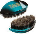 Torino Pro Curve #156 - Medium 100% Boar Bristle Curved Palm Brush for Laying 360 Waves - Use With Wave Cap or Durag - Luxury Brush for Men by TorinoPro