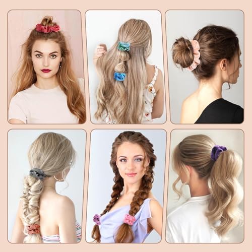 OCATO Velvet Hair Scrunchies Birthday Gift for Women Adult Easter Essential - Image 4
