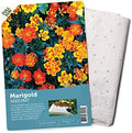 Seed Mat - Easy to Plant and Grow Garden Seeds - Creates Fragrant, Vibrant Flower Garden – Customizable Flower Beds- Merry Marigold by BloomingBulb