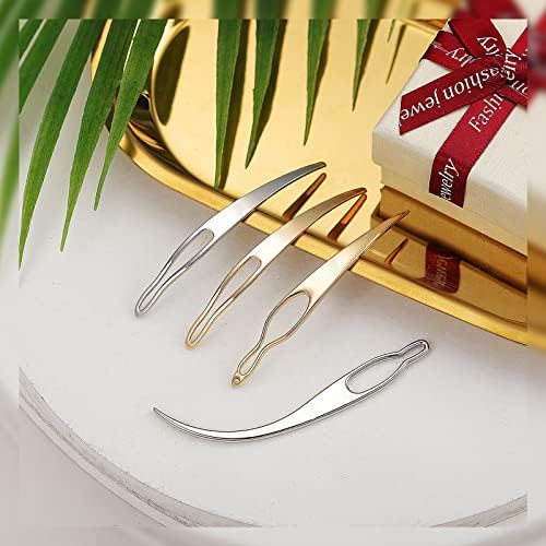 WILLBOND 4 Pcs Interlocking Tool for Locs, Gold, Silver - Image 5