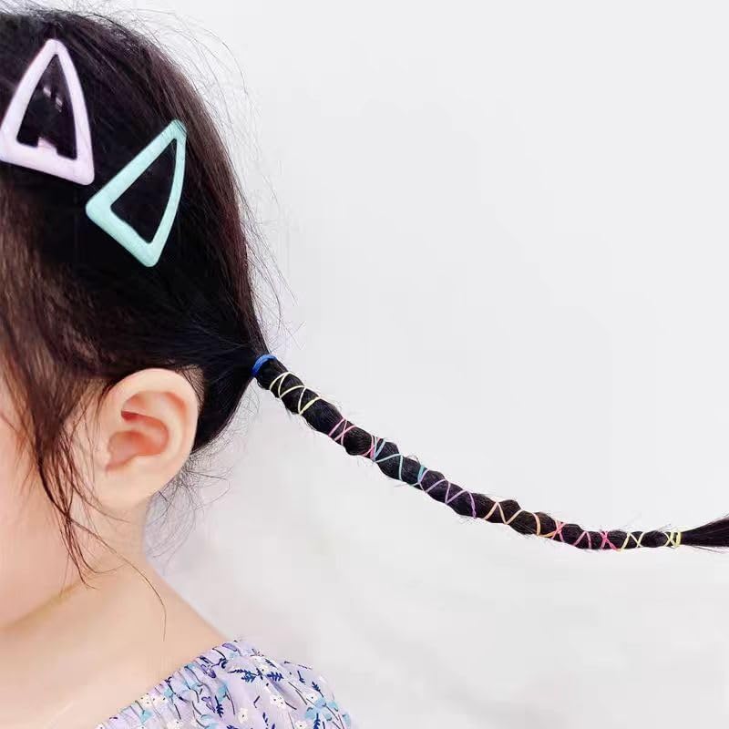 Elastic Hair Rubber Bands 2000PCS Soft Ponytail Elastics Holders Small Hair Ties for Blond Kids Baby Girls Toddler Infants Hair No Crease Damage No Hurt Thin Easy to dismantle Mini Hair Tie Multicolor - Image 6