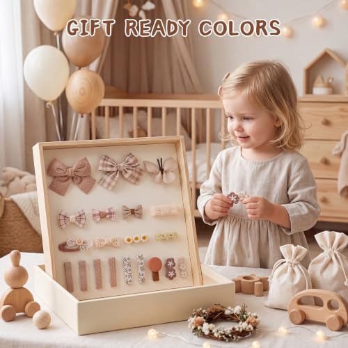Needbrock 20 Pcs Baby Hair Clips Bow Accessories for Girls Toddlers Kids - Image 4