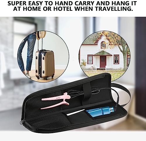 Beautyflier Premium Universal Flat Iron Holder Tavel Bag, Heat-Resistant Canvas Travel Tote Bag for Hair Straighteners, Ideal for Home & Travel Use, Fits Most Hair Tools (Color Flower) - Image 6