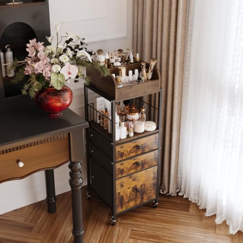 Makeup Organizer Cart with Drawers Make up Organizers for Vanity - Image 2