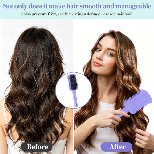 Curl Defining Brush, Volume Curly Hair Brush Products for Effortlessly Detangling Combing and Styling Women's Curls, Waves & Coils, Hair Tools to Reduce Pulling - Image 5