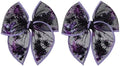 Halloween Spider Shaker Bow Hair Clips 4in Black Purple Spiderweb Mesh Tulle Fable Hair Bow Alligator Hairpins for Teen Girls Women Costume Party Accessory Gift Set of 2 by Miroksh