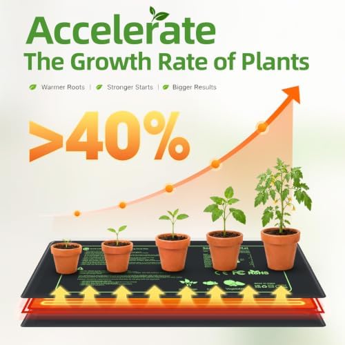10"X20.75" Seedling Heat Mat Waterproof Plant Germination Heat Pad - Image 5