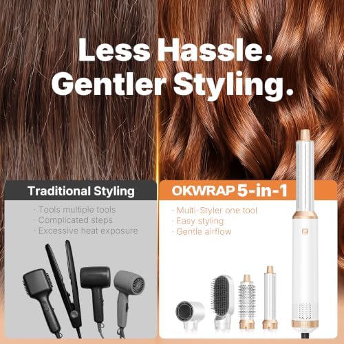 5 in 1 Blow Dryer Brush, Upgrade Hair Dryer Brush Set Multifunctional - Image 6