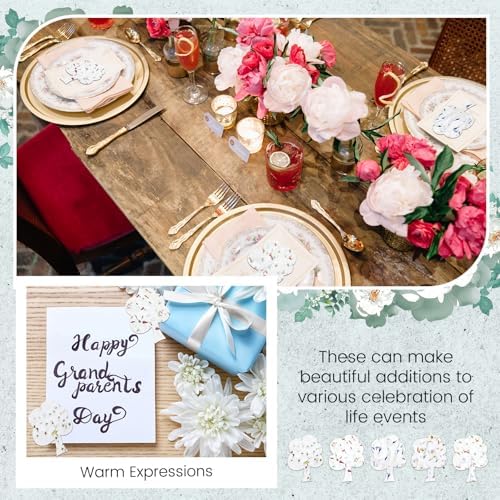 Dunzoom 50 Pcs Plantable Seed Paper Tags Wildflower,Tree Shape - Image 3