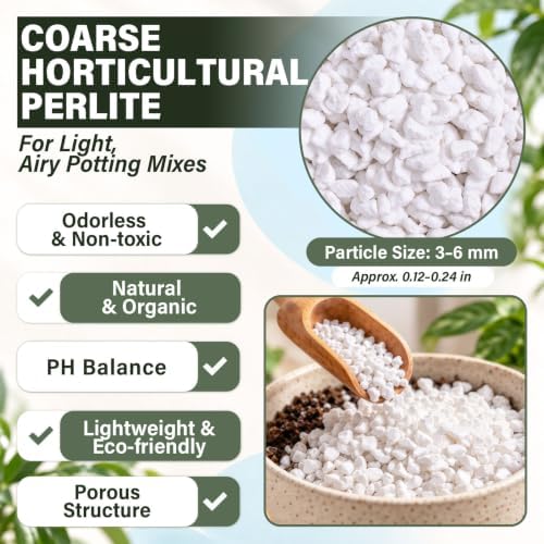 1QT Organic Perlite For Plants Indoor, Horticultural Soil Amendment - Image 3