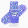 Purple Hair Glitter Stick for Kids, Mermaid Face Body Glitter Makeup with Chunky Sequins, Purple Glitter for Hair Face Body, Mardi Gras Accessories, Halloween Carnival Festival Rave Party (06Purple) by Yeweian