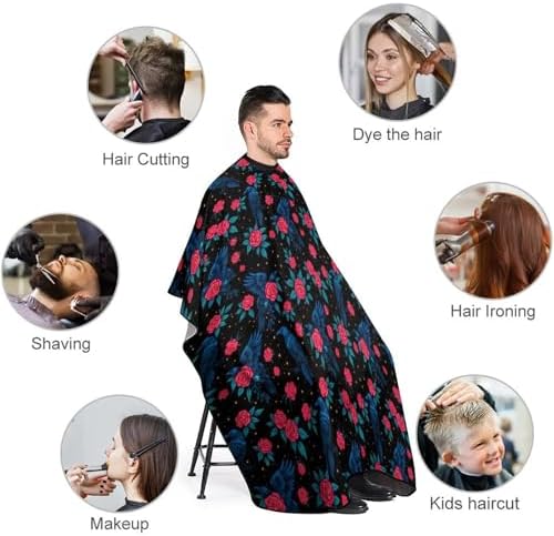 Women Barber Hairdressing Cape Adjustable Salon Cape Apron for Makeup Artist Beautician - Image 3