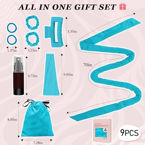 ZILAMPU Heatless Curls Overnight 70" No Heat Hair Curlers to Sleep In - Image 5