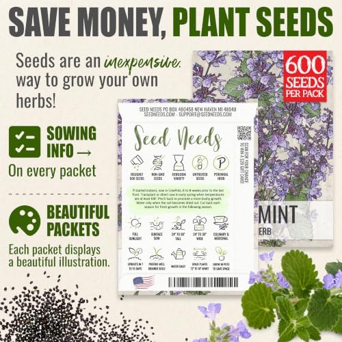 Seed Needs Catmint Seeds to Plant an Herb Garden - 2 Packs - Image 3