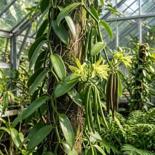 Vanilla Bean Vine Plant Live, 3 to 5 Inches Tall, Climbing Tropical Plant - Image 2