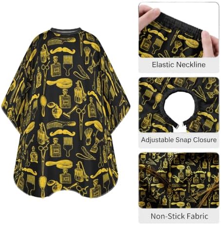 Barber Cape for Men, Professional Hair Cutting Cape for Salon Use - Image 4
