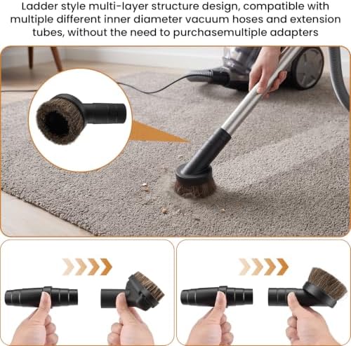 1.5" Horse Hair Duster, 5.9" Floor Brush & Multi-Layer Adapter, 3Pcs - Image 6