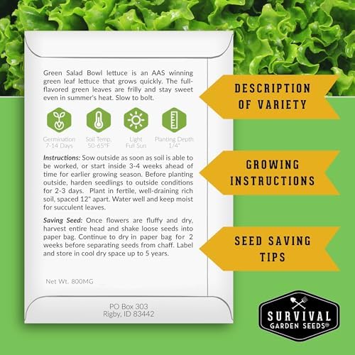 Cool Weather Garden Seeds Collection - Survival Garden Seeds - Image 2