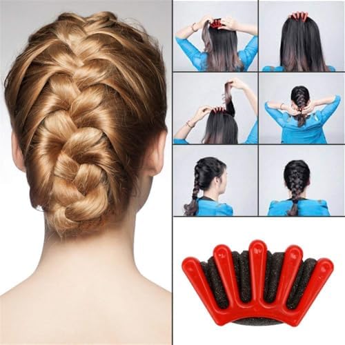 28Pcs DIY Hair Braiding and Modelling Tool Kit - Hair Design Styling Tools, Hair Braiding Tool Kit with Hair Modelling Accessories for Simple and Fast Spiral Braids for Women - Image 5