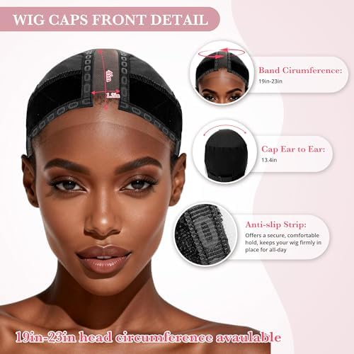 Wig Caps for Women Non Slip - All-in-1 Wig Cap for Lace Front Wigs - Image 3