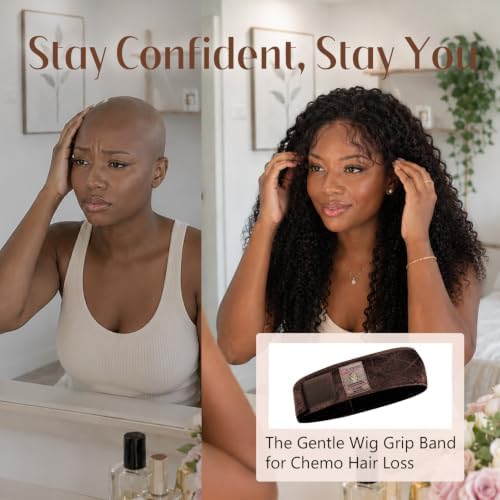 Dreamlover Wig Grip Band for Half Wig, 2 PCS Wig Bands, Dark Brown - Image 6