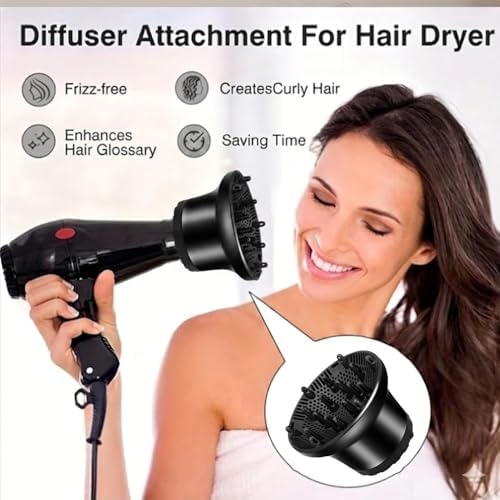 Hair Diffuser, Diffuser Attachment for Blow Dryer with D1.4-2.67in Nozzle - Image 4