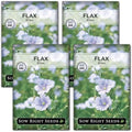 Sow Right Seeds-Blue Flax Seed for Planting Perennial Wildflower Garden 4pk by SowRightSeeds