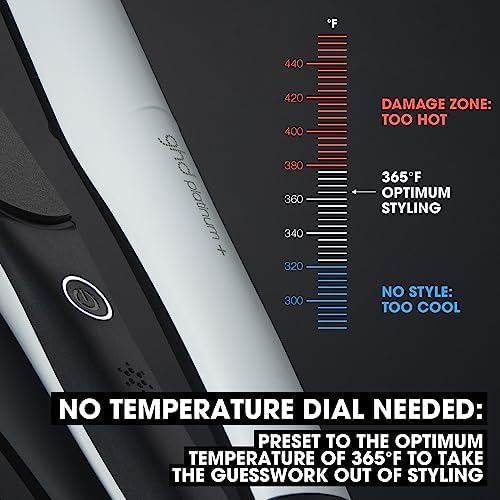 ghd Platinum+ Styler ― 1" Flat Iron Hair Straightener, Professional Ceramic Hair Styling Tool for Stronger Hair, More Shine, & More Color Protection - Image 2