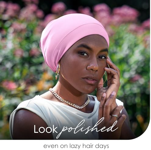 Silk Satin Hair Bonnet for Sleeping - Black Women & Men's Sleep Cap - Image 5