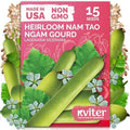 15 Nam Tao Ngam Gourd Vegetable Seeds for Planting, Lagenaria Siceraria by KVITER