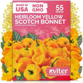 55 Yellow Scotch Bonnet Heirloom Vegetable Seeds, Capsicum Chinense by KVITER